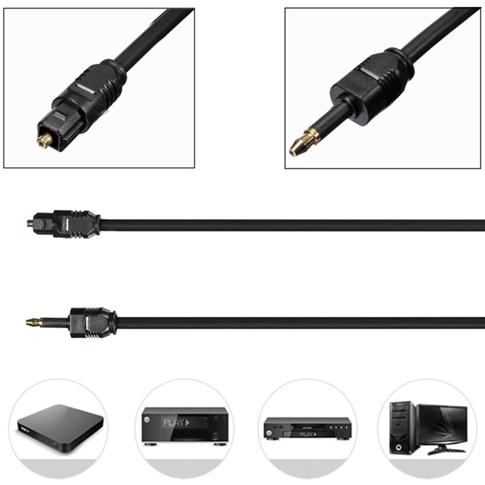 Optical Audio Cable Toslink Gold Plated - Shell Gold-plated Digital Optical Fiber Cord