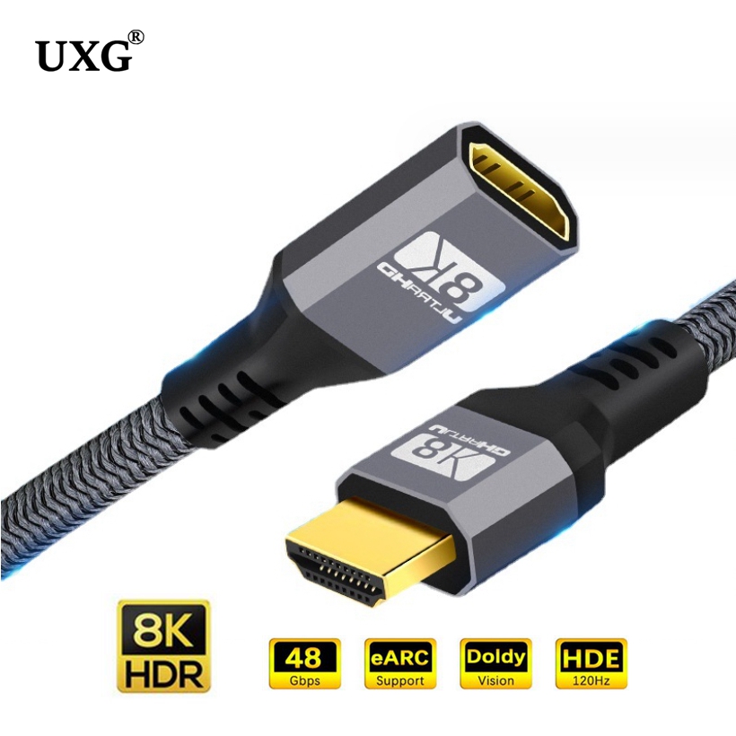 Hdmi 2.1 Cable 8K 60Hz 48Gbps Earc - HDMI 2.1 Extension Cable 8K HDMI-Compatible