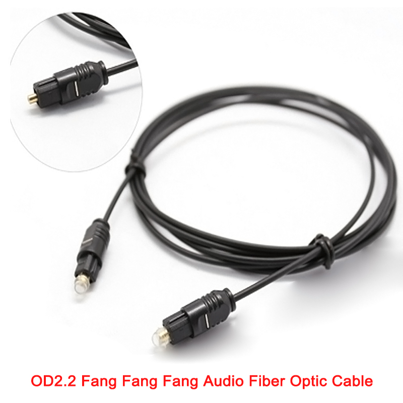 Optical Audio Cable Toslink Gold Plated - For Toslink Gold-Plated Digital Optical Audio