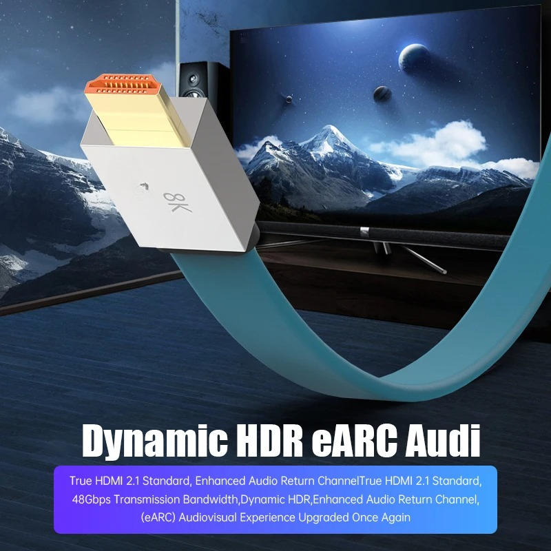 HDMI 2.1 Cable 48Gbps 8K@60Hz  - đánh giá và giá Hdmi 2.1 Cable 8K 60Hz 48Gbps Earc