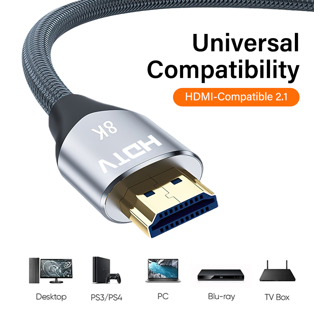 8K HDMI 2.1 Cable 48Gbps 8K@60 - đánh giá và giá Hdmi 2.1 Cable 8K 60Hz 48Gbps Earc
