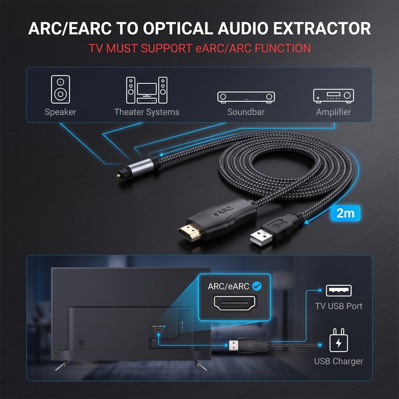 HDMI EARC ARC to Optical SPDIF - đánh giá và giá Dolby Atmos Soundbar Hdmi Earc