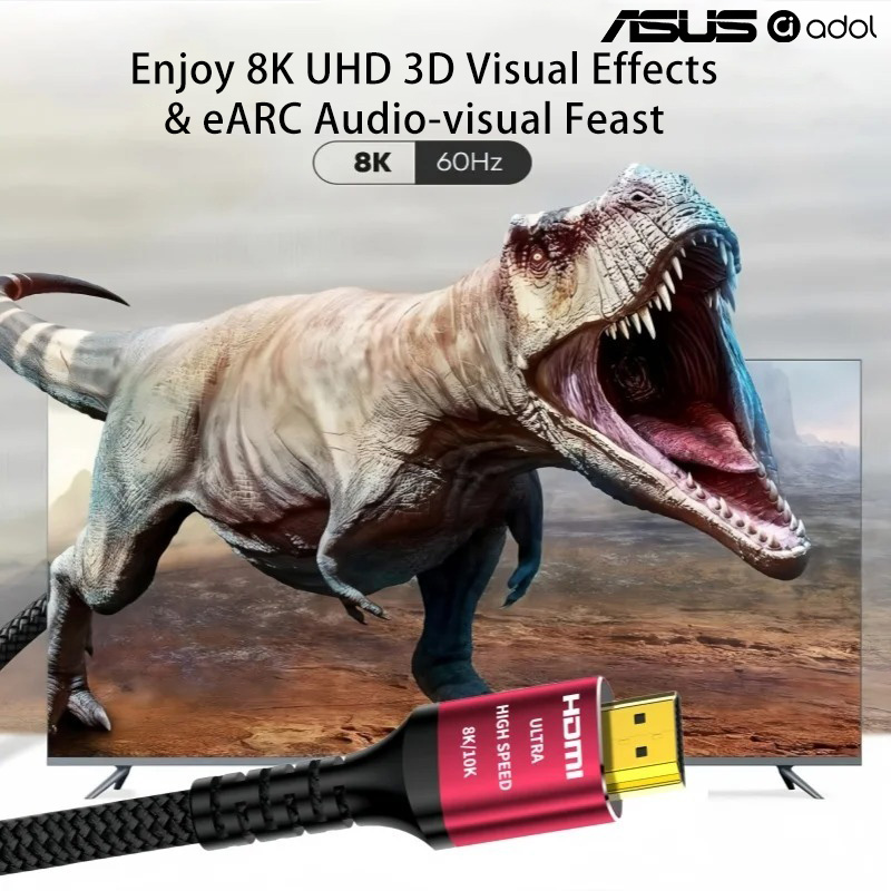 ASUS 8K 60Hz Ultra High Speed  - đánh giá và giá Hdmi 2.1 Cable 8K 60Hz 48Gbps Earc