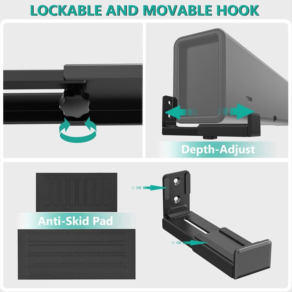 AT42 2PCS Universal Soundbar W - đánh giá và giá Soundbar Wall Mount Bracket Universal