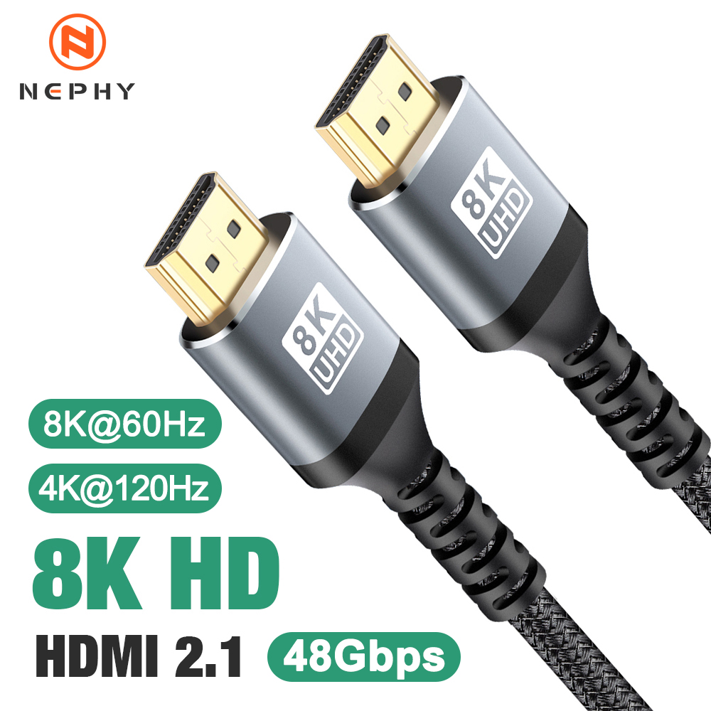 8K HDMI 2.1 Cable 48Gbps 8K@60 - đánh giá và giá Hdmi 2.1 Cable 8K 60Hz 48Gbps Earc