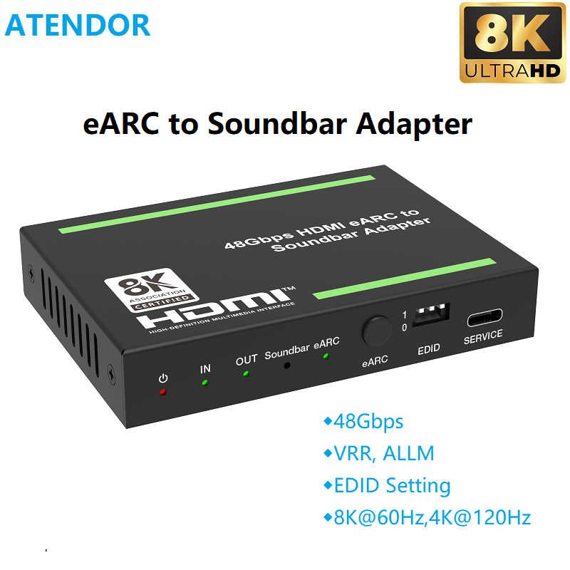 ATENDOR 8K HDMI 2.1 EARC Sound - đánh giá và giá Dolby Atmos Soundbar Hdmi Earc