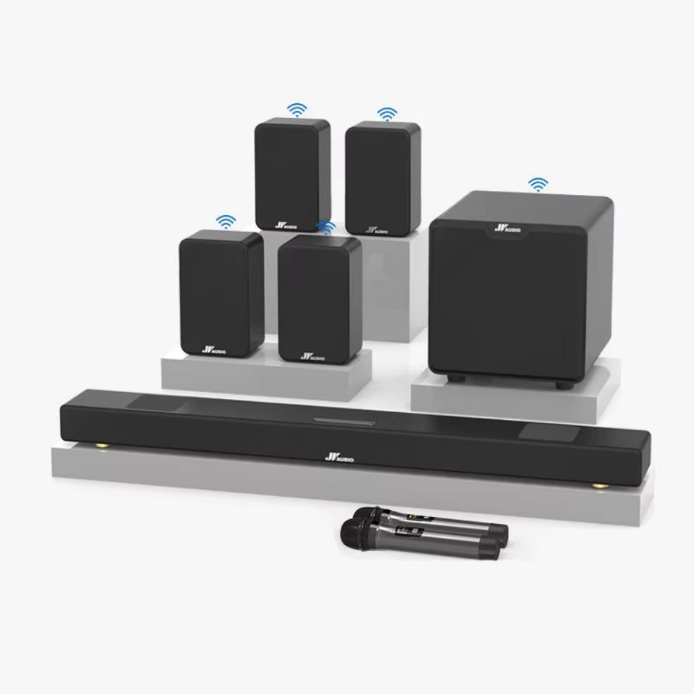 Subwoofer and 2 Pairs of Surro - đánh giá và giá Home Theater System 7.1 Surround Sound