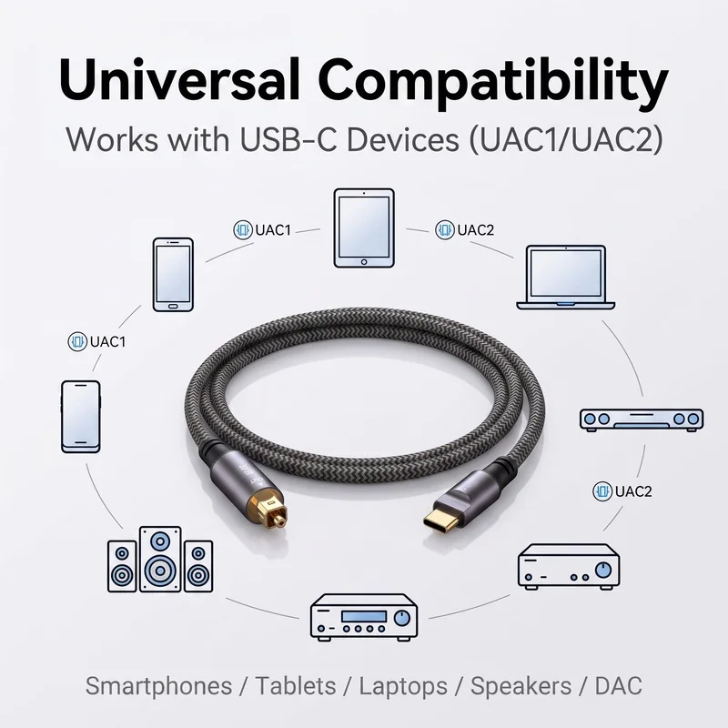 USB C to Optical SPDIF Toslink - đánh giá và giá Optical Audio Cable Toslink Gold Plated