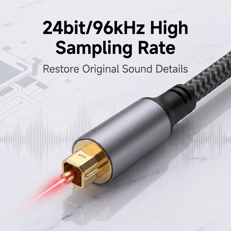 USB C to Optical SPDIF Toslink - đánh giá và giá Optical Audio Cable Toslink Gold Plated
