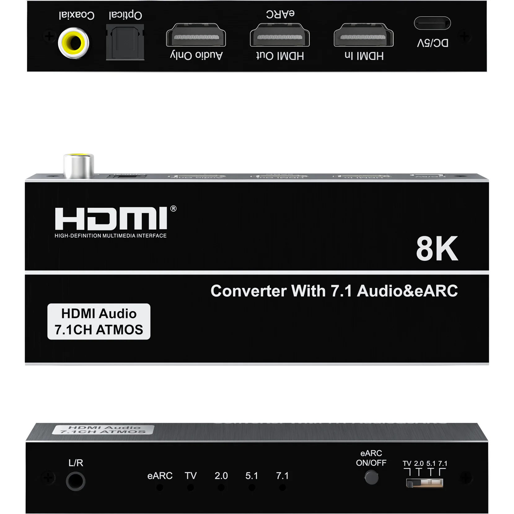8K HDMI Audio Extractor 4K@120 - đánh giá và giá Dolby Atmos Soundbar Hdmi Earc