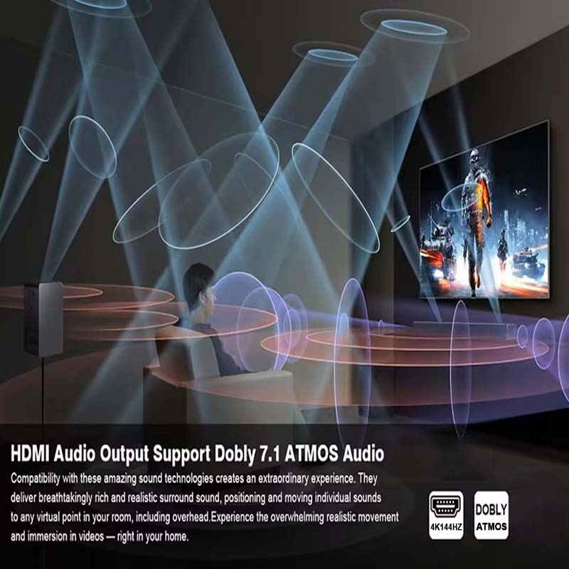 8K HDMI Audio Extractor 4K@120 - đánh giá và giá Dolby Atmos Soundbar Hdmi Earc