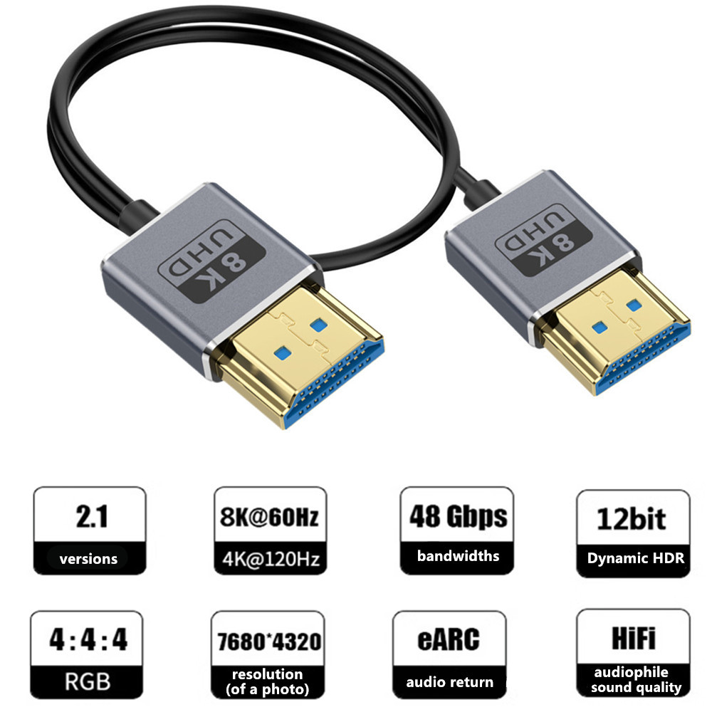 Coaxial HDMI 8K HDMI 2.1 Cable - đánh giá và giá Hdmi 2.1 Cable 8K 60Hz 48Gbps Earc