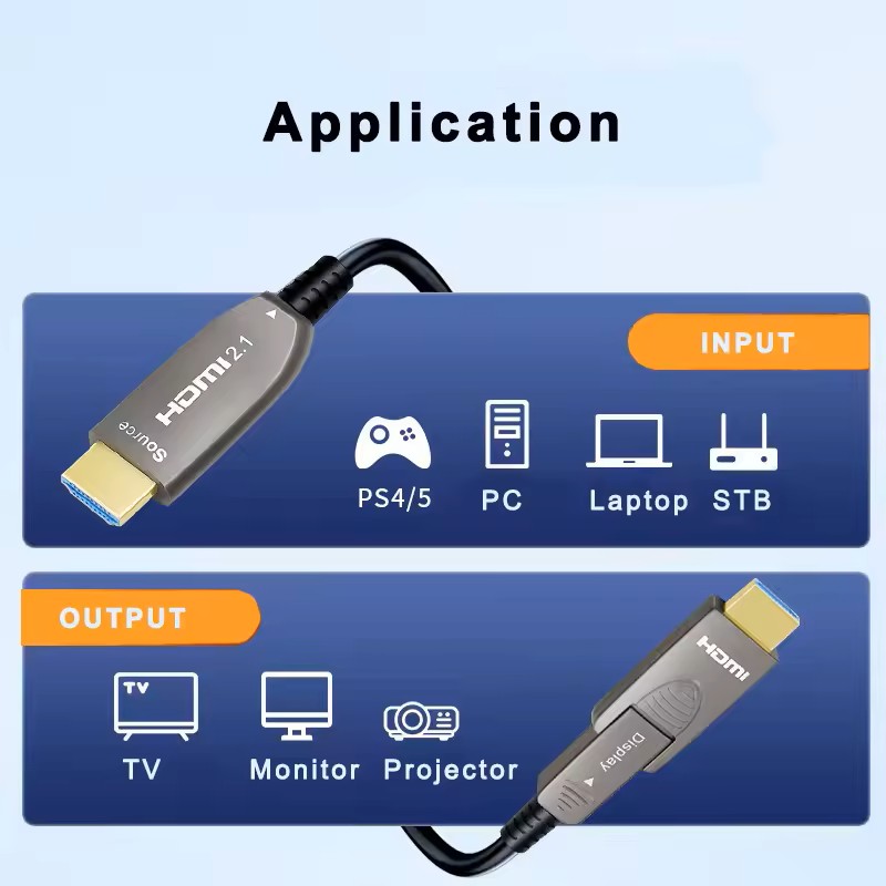 8K Detachable Optical Fiber HD - đánh giá và giá Hdmi 2.1 Cable 8K 60Hz 48Gbps Earc