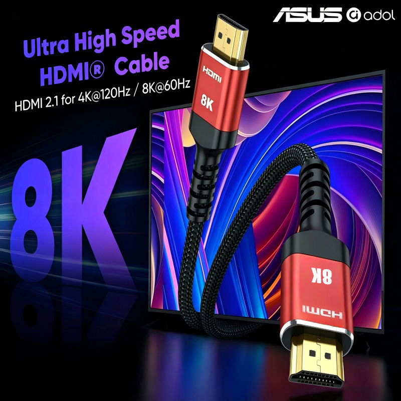ASUS 48Gbps HDMI 2.1 Screen Ca - đánh giá và giá Hdmi 2.1 Cable 8K 60Hz 48Gbps Earc