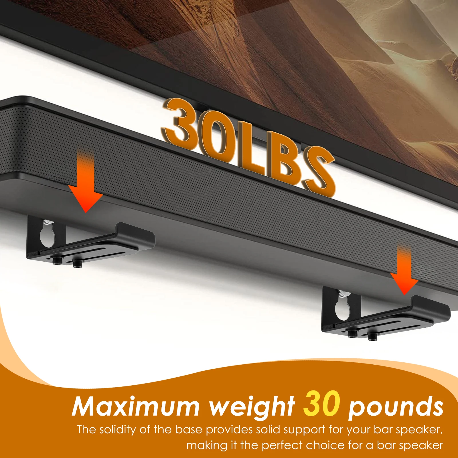 Sound Bar Mount Wall Bracket E - đánh giá và giá Soundbar Wall Mount Bracket Universal