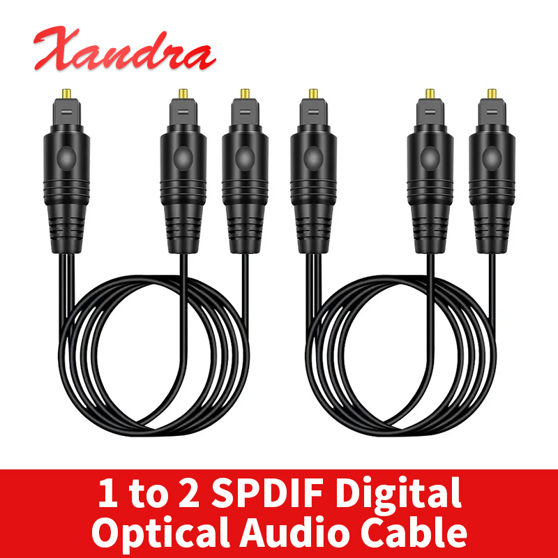 1 to 2 SPDIF Digital Optical A - đánh giá và giá Optical Audio Cable Toslink Gold Plated