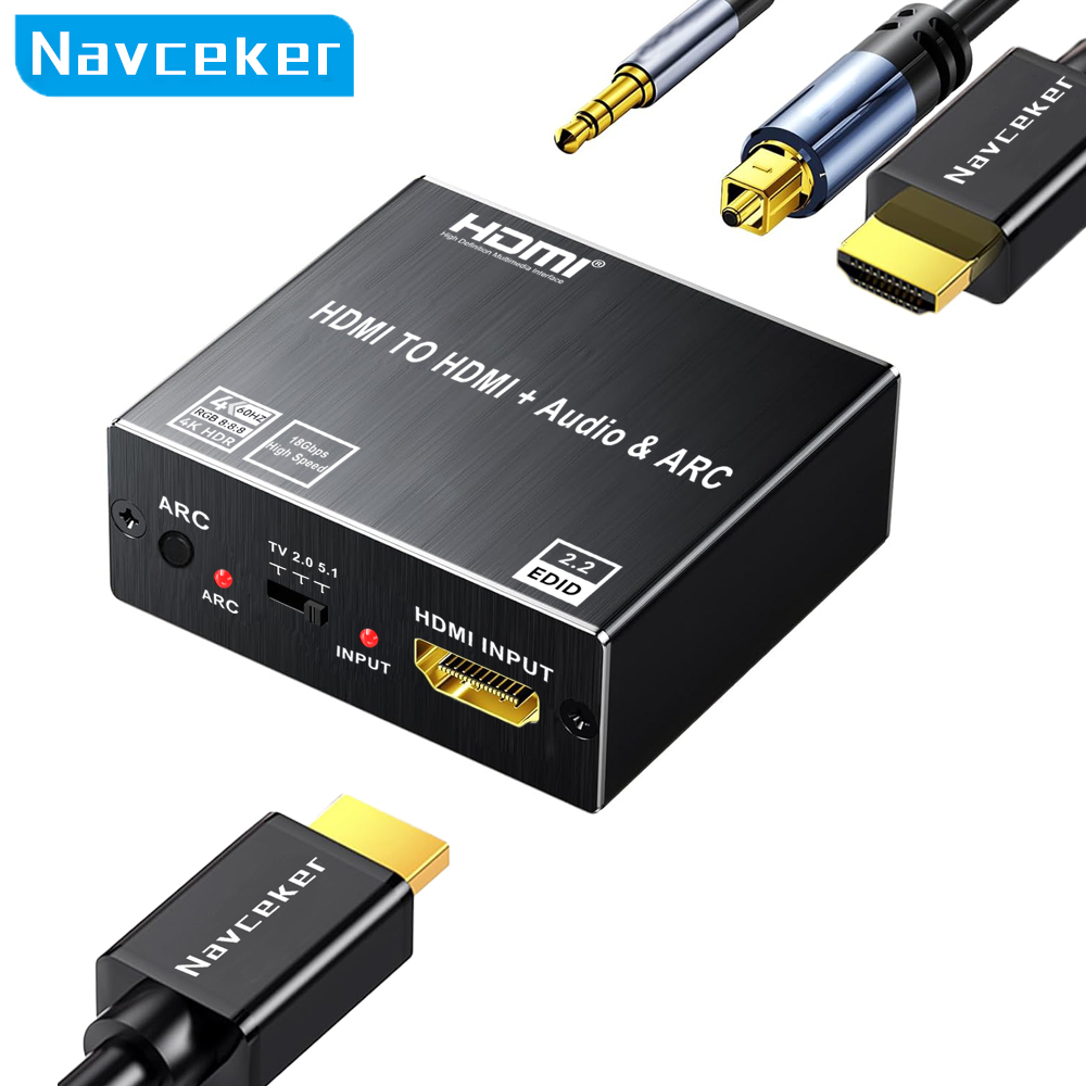 Navceker Bộ chuyển đổi âm than - đánh giá và giá Dolby Atmos Soundbar Hdmi Earc