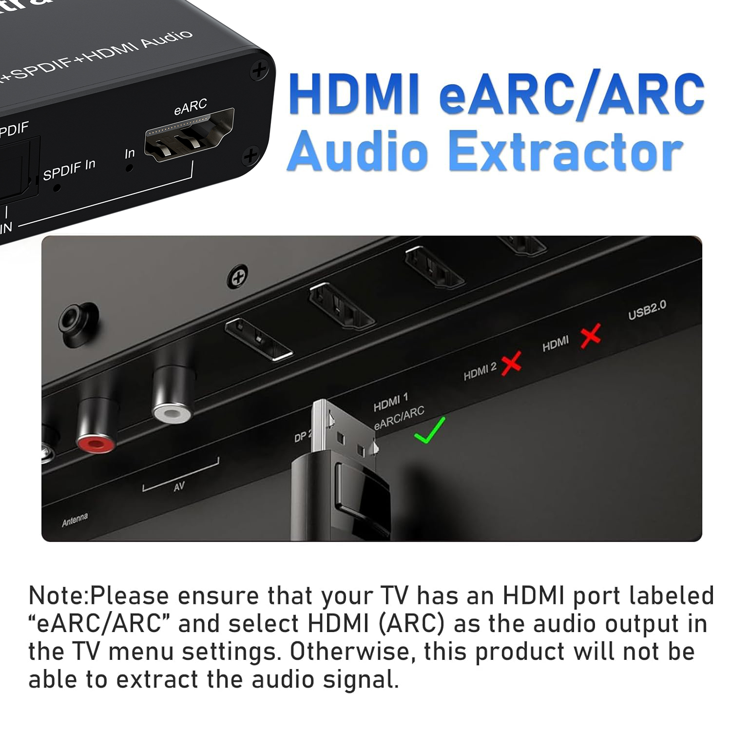 eARC/ARC Audio Extractor HDMI  - đánh giá và giá Dolby Atmos Soundbar Hdmi Earc