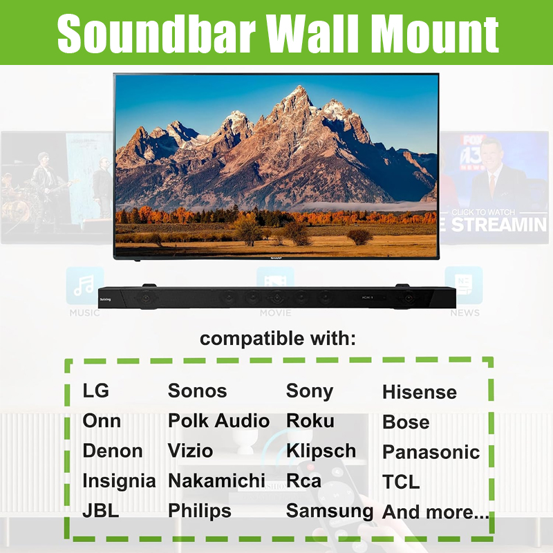 2PCS Soundbar Wall Mount Unive - đánh giá và giá Soundbar Wall Mount Bracket Universal