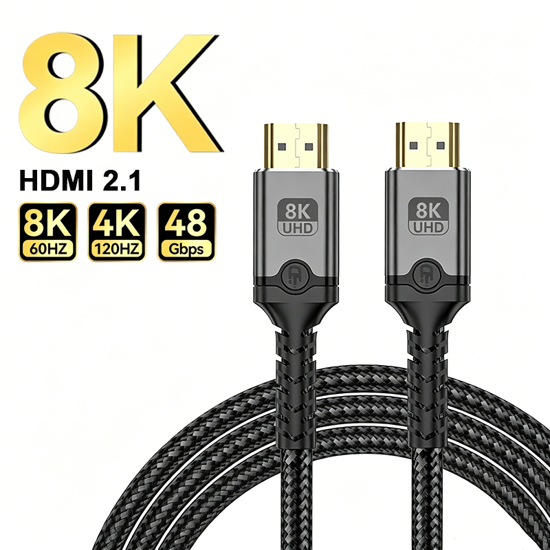 8K HDMI 2.1 Cable Male To Male - đánh giá và giá Hdmi 2.1 Cable 8K 60Hz 48Gbps Earc