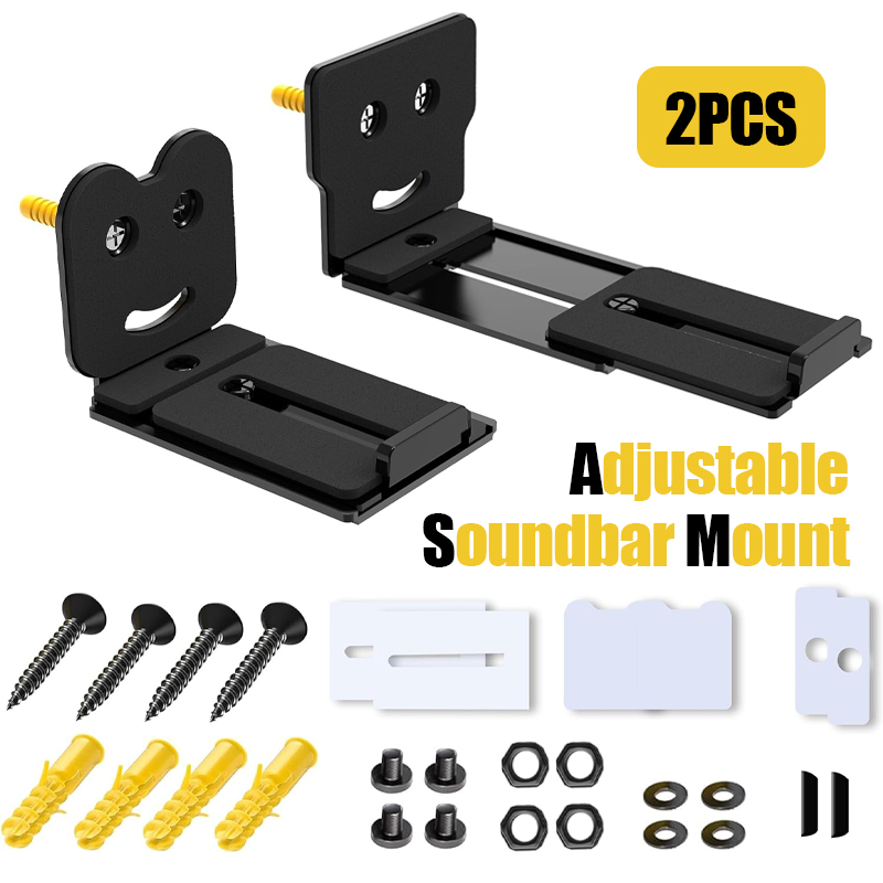 2PCS Adjustable Soundbar Mount - đánh giá và giá Soundbar Wall Mount Bracket Universal