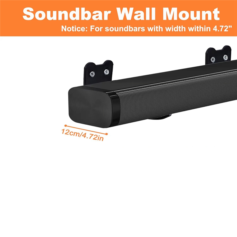 ABJO-Universal Type 4.72 Inch  - đánh giá và giá Soundbar Wall Mount Bracket Universal