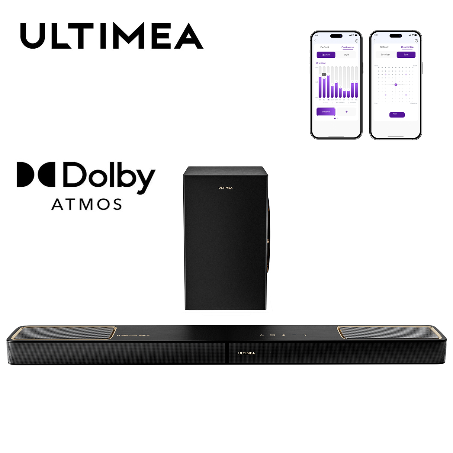 ULTIMEA 3.1.2ch Soundbar with  - đánh giá và giá Dolby Atmos Soundbar Hdmi Earc