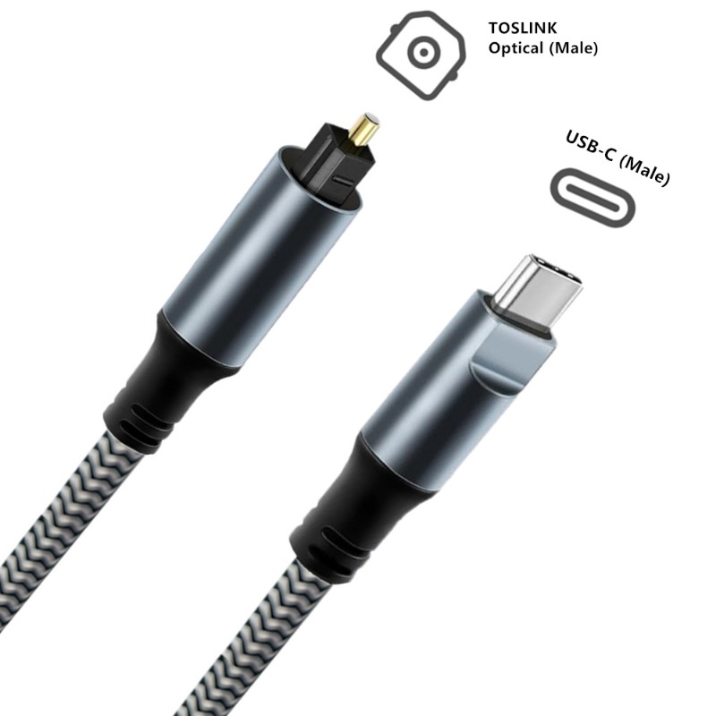Braided USB C To Optical Audio - đánh giá và giá Optical Audio Cable Toslink Gold Plated